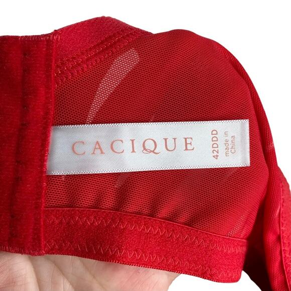 Cacique Modern Lace Unlined Full Coverage Bra - Picture 8 of 10